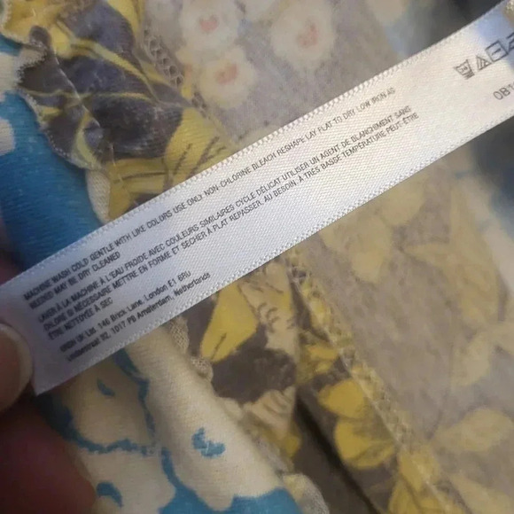 Daily Practice Anthropologie Tiered Ruffle Floral Flutter Sleeve Mini Dress(XS) - Picture 13 of 13